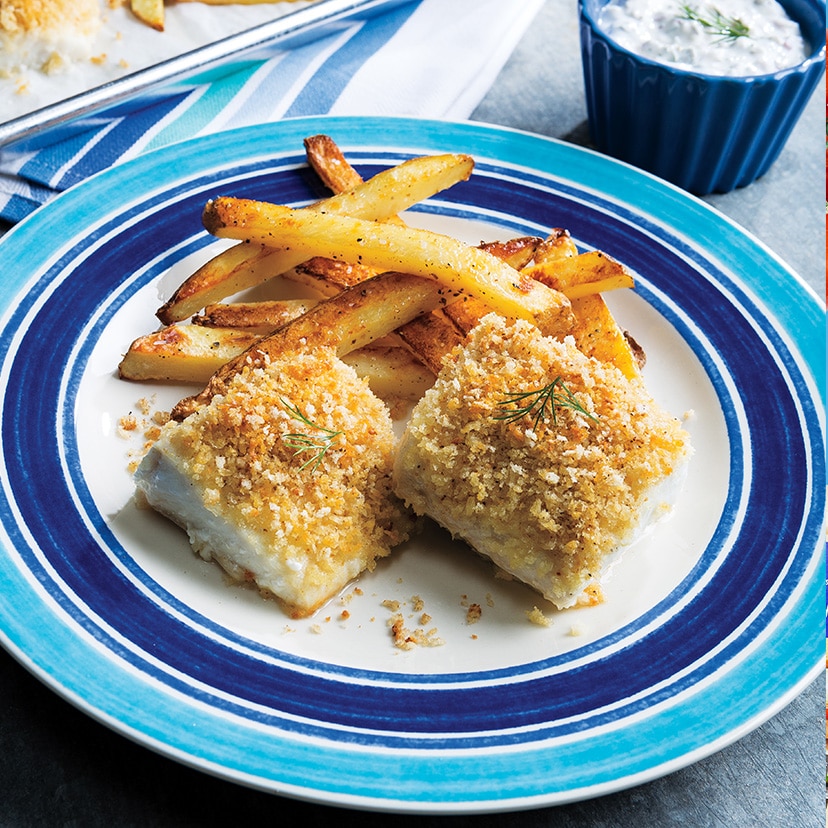 Sheet Pan Fish and Chips Recipe