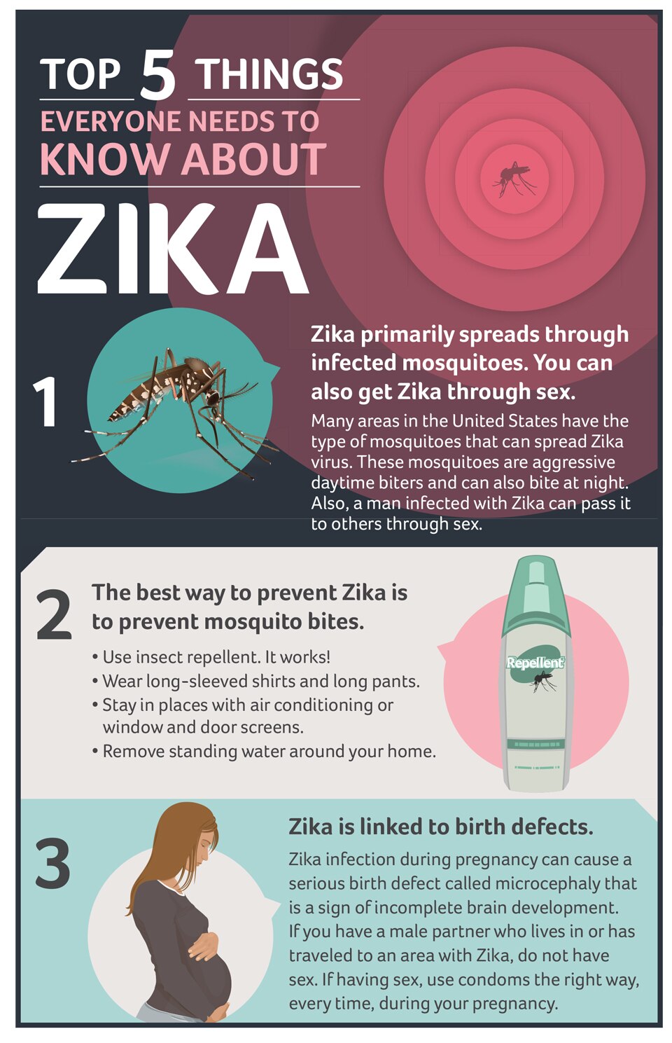 mosquito, bug spray and pregnant woman