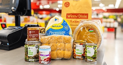 SE Grocers Thanksgiving meal products. 