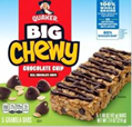 Quaker Big Chewy chocolate and granola bar