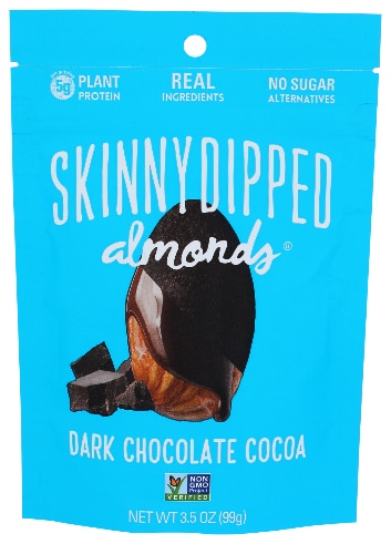 Skinny dipped almonds