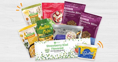 Image of award-winning SE Grocers Own Brand products on a grey wood background