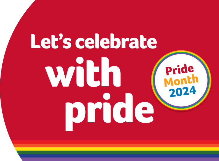 Let's celebrate with pride. Pride month 2024.