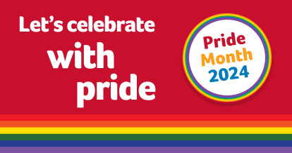 Let's celebrate with pride. Pride month 2024.