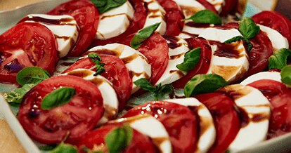 Caprese Salad with Honey Balsamic Reduction