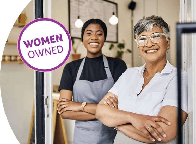 Image of 2 female store owners smiling