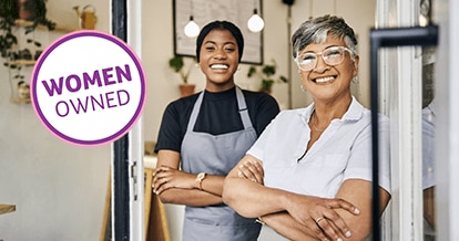 Image of 2 female store owners smiling