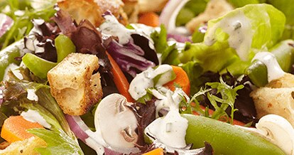 Spring Mix Salad with Buttermilk Dressing