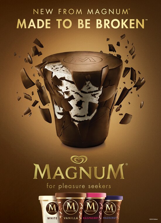 New from Magnum - Made to be broken - Magnum for Pleasure seakers - New Magnum Ice Cream