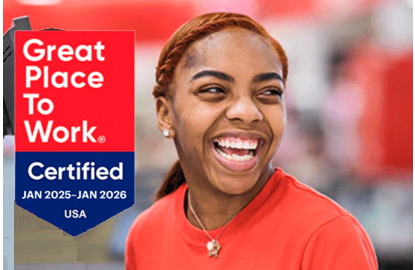 'Great Place to Work - Certified Jan 2025-Jan 2026' - Winn-Dixie cashier smiling