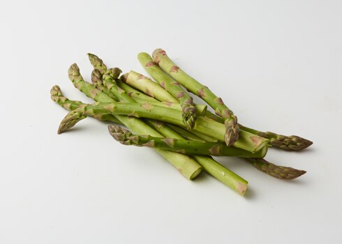 Pile of fresh asparagus