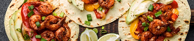 Cajun Shrimp Fajitas